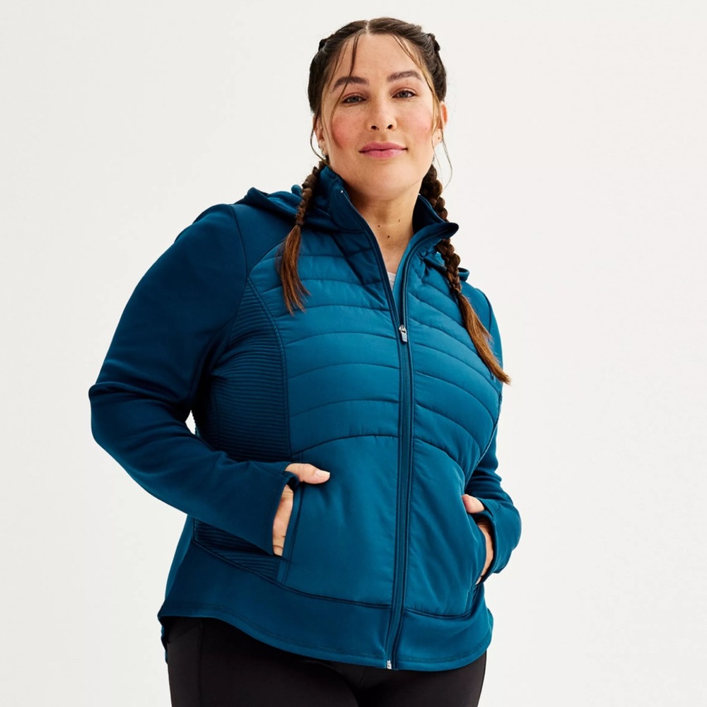 NWT Women's Teal Hooded Jacket.